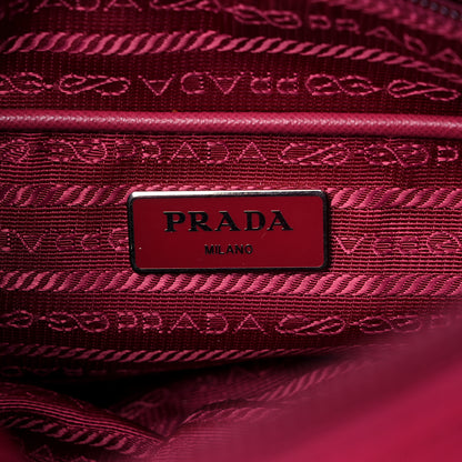 Prada Tessuto Nylon Saffiano Messenger Bag Fuxia 6 of 15