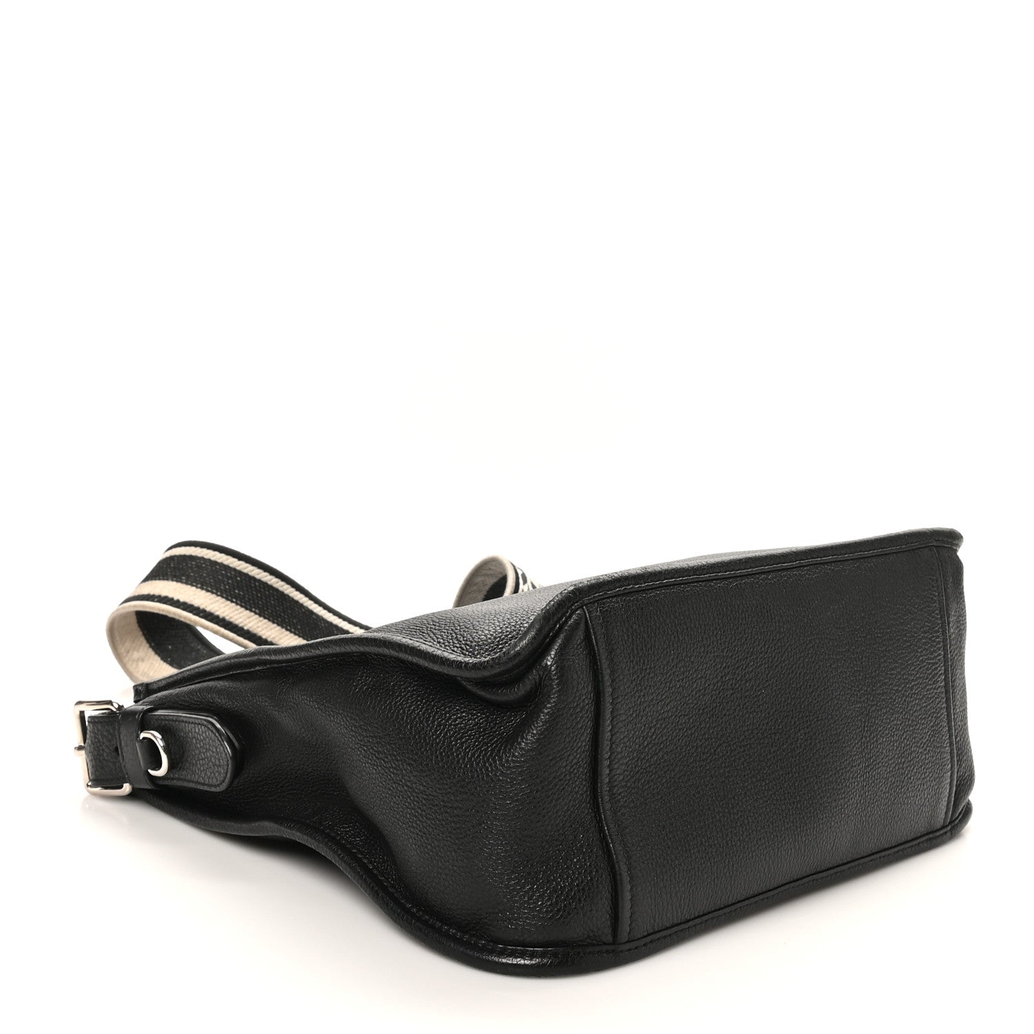 Prada Vitello Daino Soft Hobo Messenger Bag Black 4 of 9