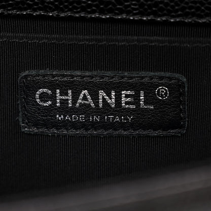 Chanel Caviar Quilted Medium Boy Flap Black 6 of 11