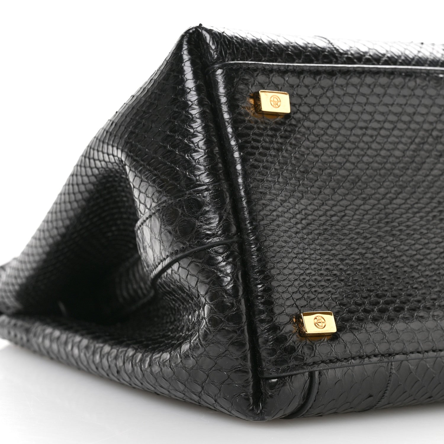 The Row Snakeskin Sidekick Black 8 of 9