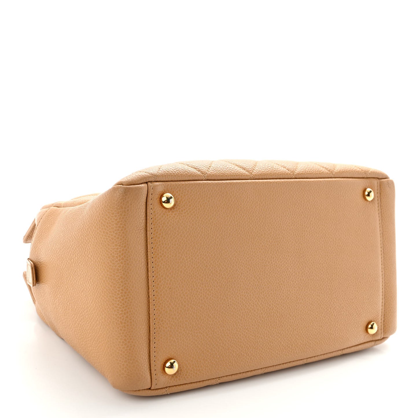 Caviar Quilted Petit Timeless Tote PTT Beige