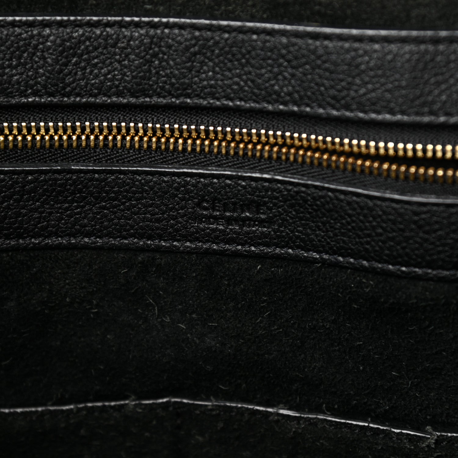 Celine Soft Grained Calfskin Small Belt Cabas Phantom Black 6 of 23