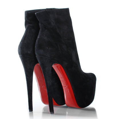 Christian Louboutin Suede Daf Booty 160 Ankle Boots 36.5 Black 4 of 13
