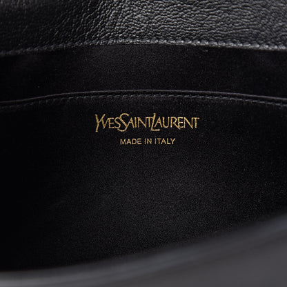 Saint Laurent Calfskin Monogram Large Belle De Jour Clutch Black 6 of 10