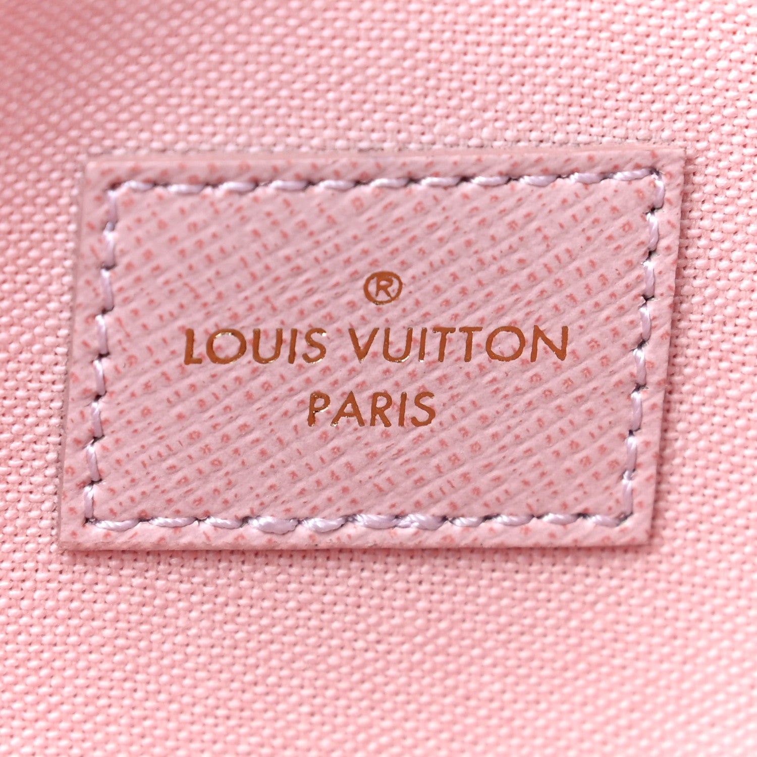 Louis Vuitton Damier Azur Pochette Felicie Chain Wallet Rose Ballerine 6 of 11