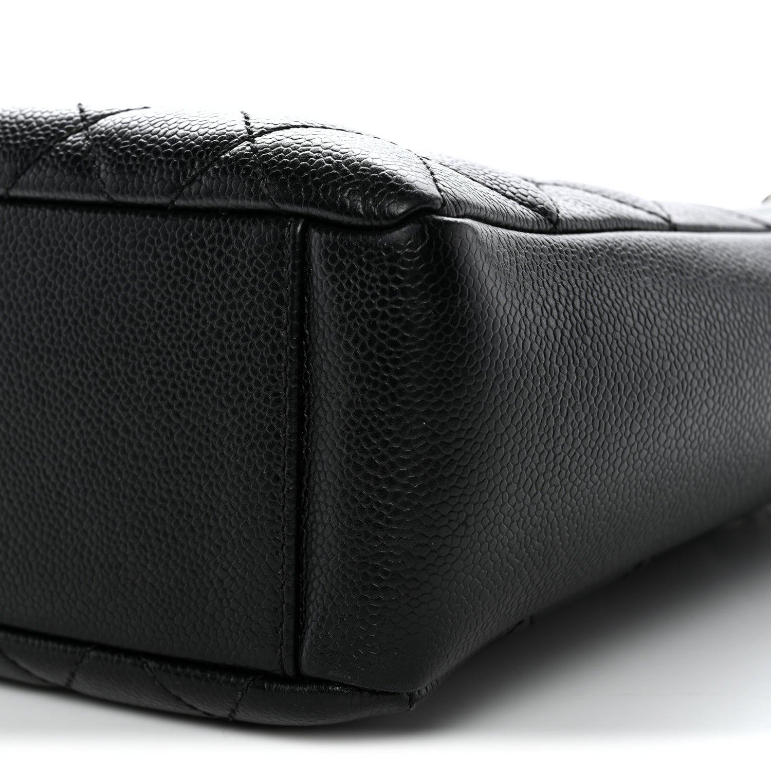 Chanel Caviar Quilted Petit Shopping Tote PST Black 10 of 12