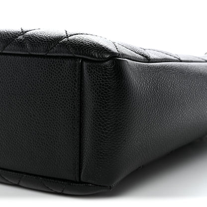 Chanel Caviar Quilted Petit Shopping Tote PST Black 10 of 12