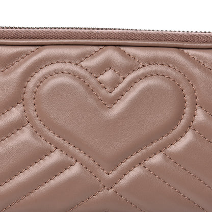 Gucci Calfskin Matelasse Mini GG Marmont Chain Crossbody Bag Porcelain Rose 12 of 14
