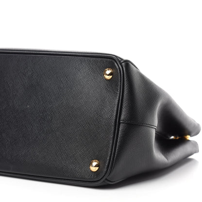 Prada Saffiano Medium Galleria Double Zip Tote Black 7 of 11