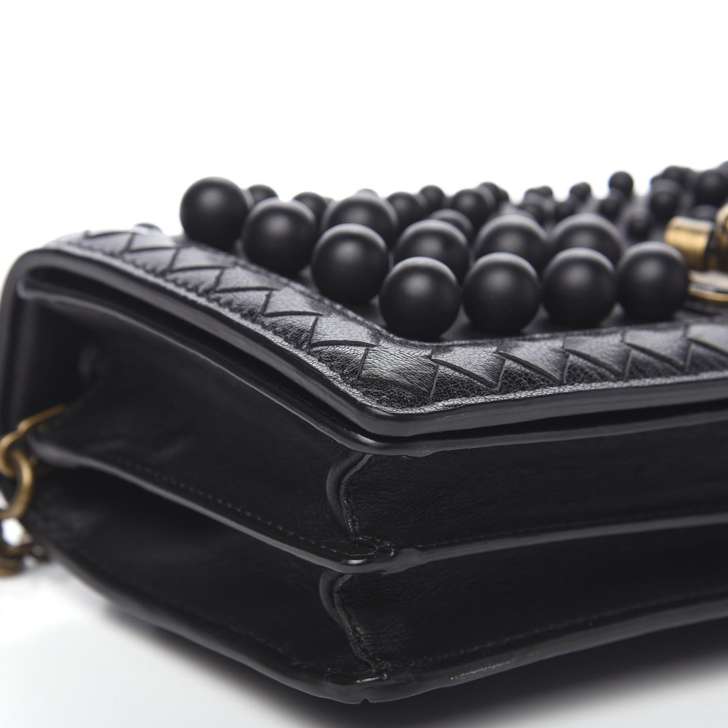 Bottega Veneta Nappa Spheres Knot Clutch Black 5 of 10