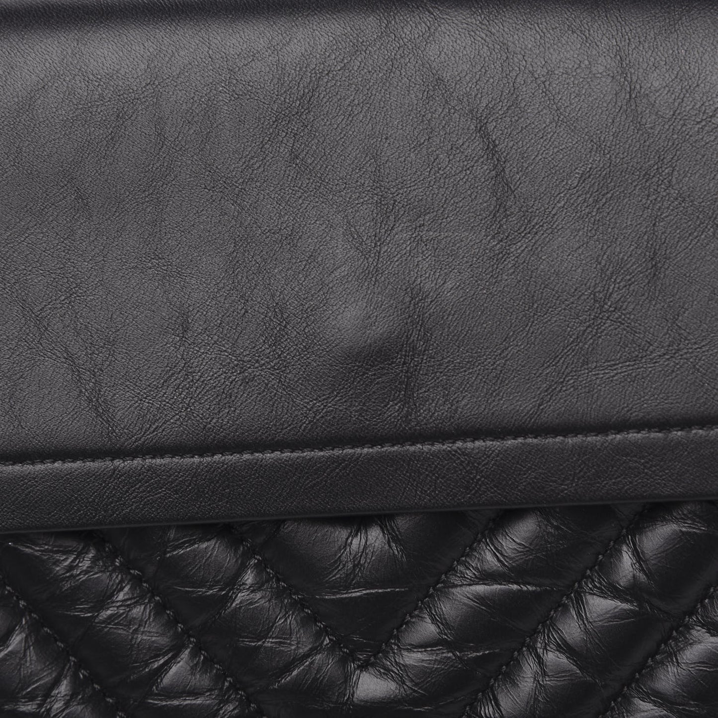 Aged Calfskin Chevron Quilted 2.55 Reissue 226 So Black