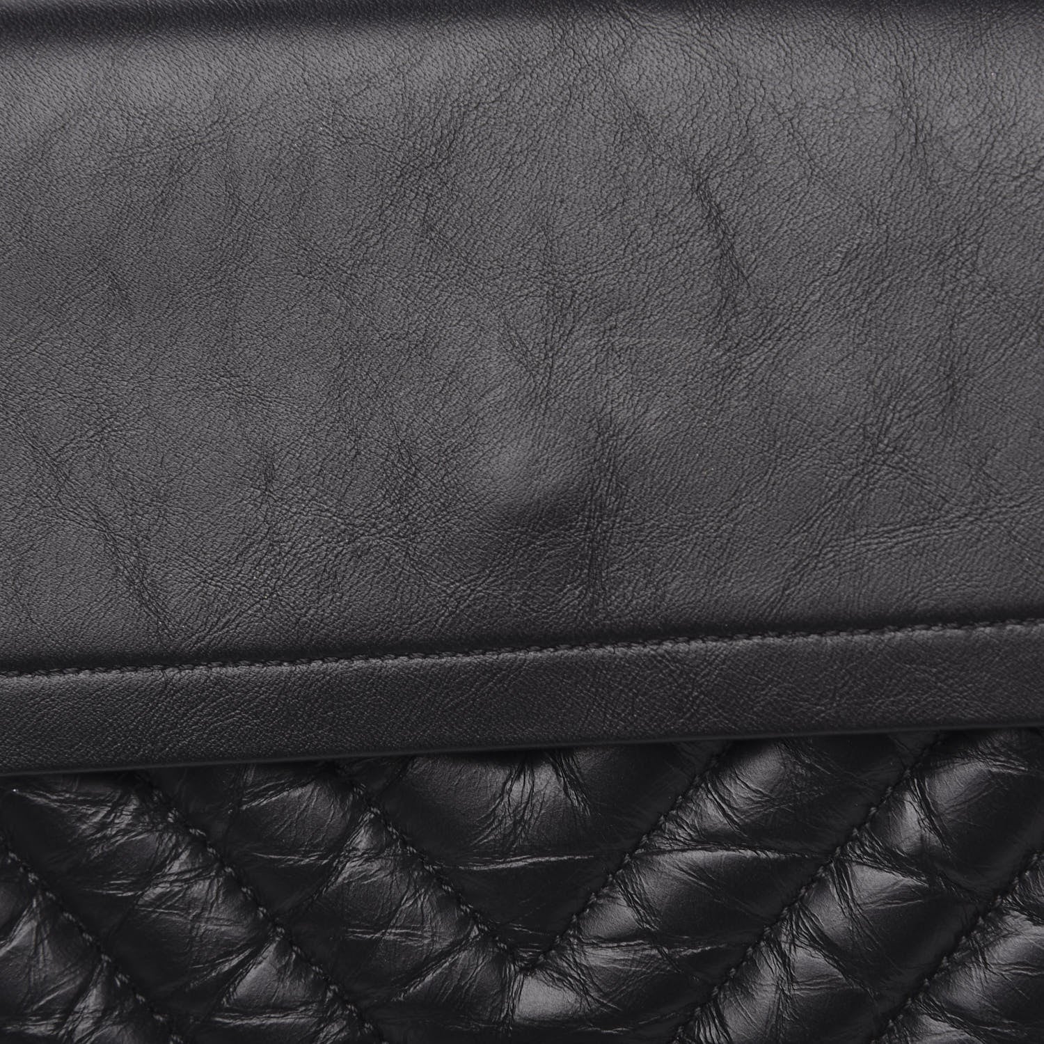 Chanel Aged Calfskin Chevron Quilted 2.55 Reissue 226 So Black 12 of 13