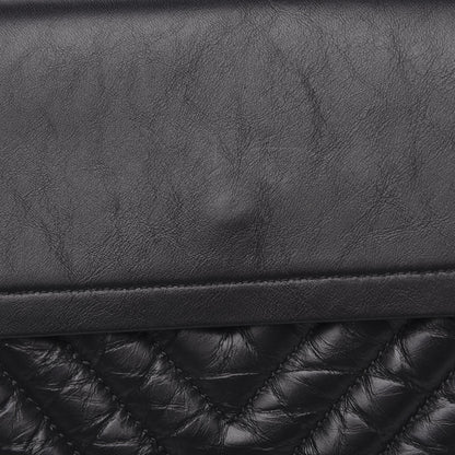 Chanel Aged Calfskin Chevron Quilted 2.55 Reissue 226 So Black 12 of 13