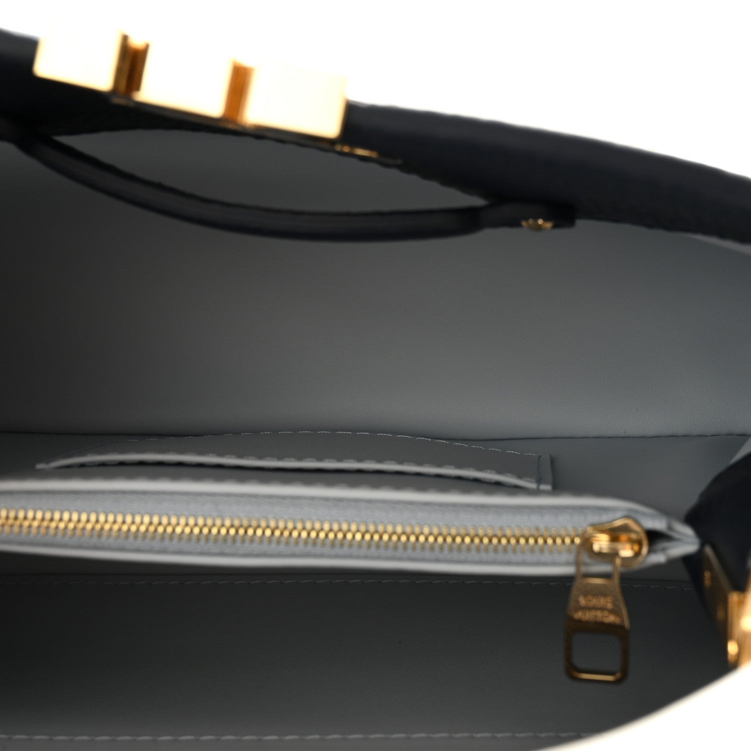 Louis Vuitton Taurillon Capucines BB Navy 5 of 9