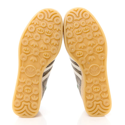 Gucci X ADIDAS GG Supreme Monogram Gazelle Wedge Sneakers 41 Beige Ebony Off White New Shamarock 5 of 9
