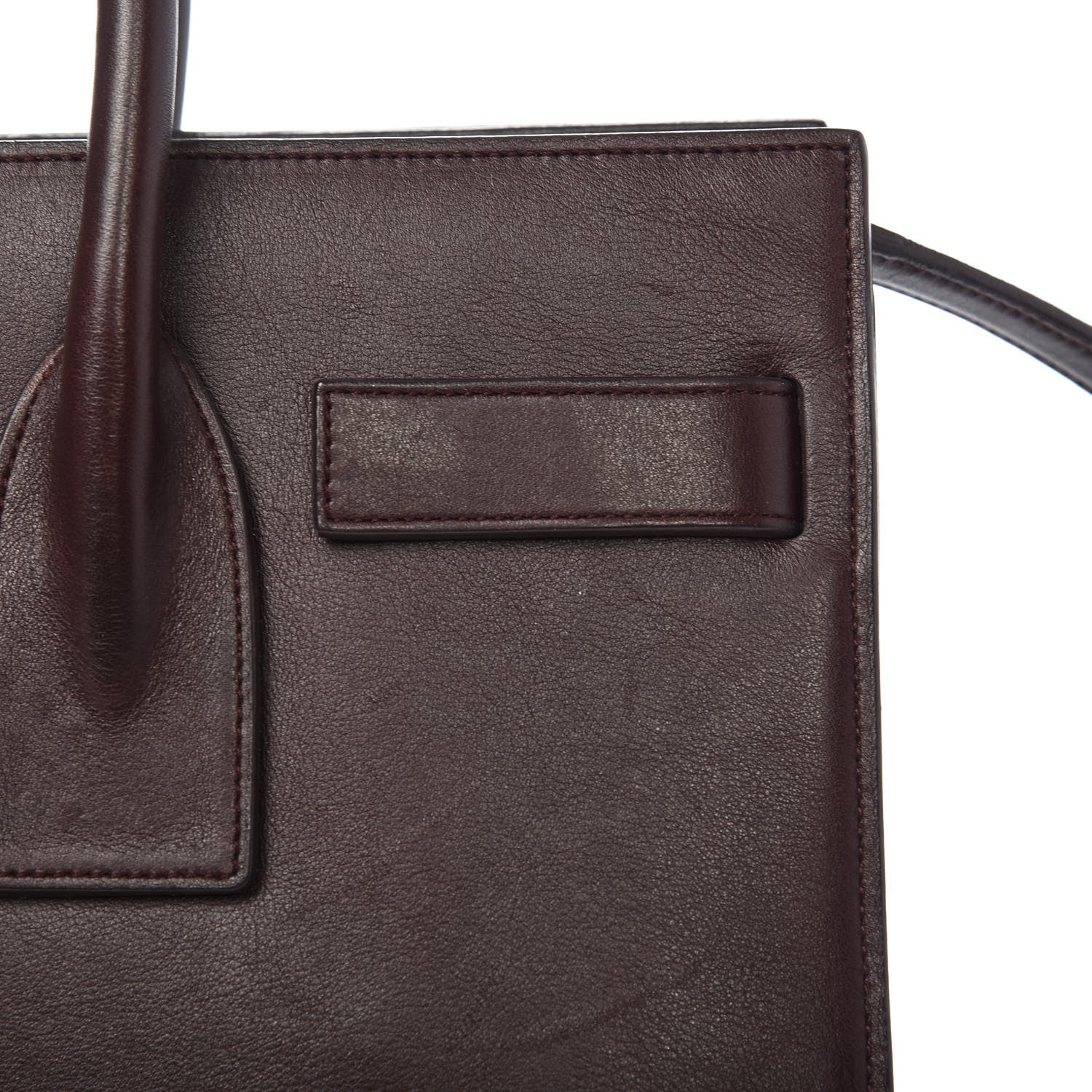 Saint Laurent Calfskin Small Sac De Jour Bordeaux 8 of 14