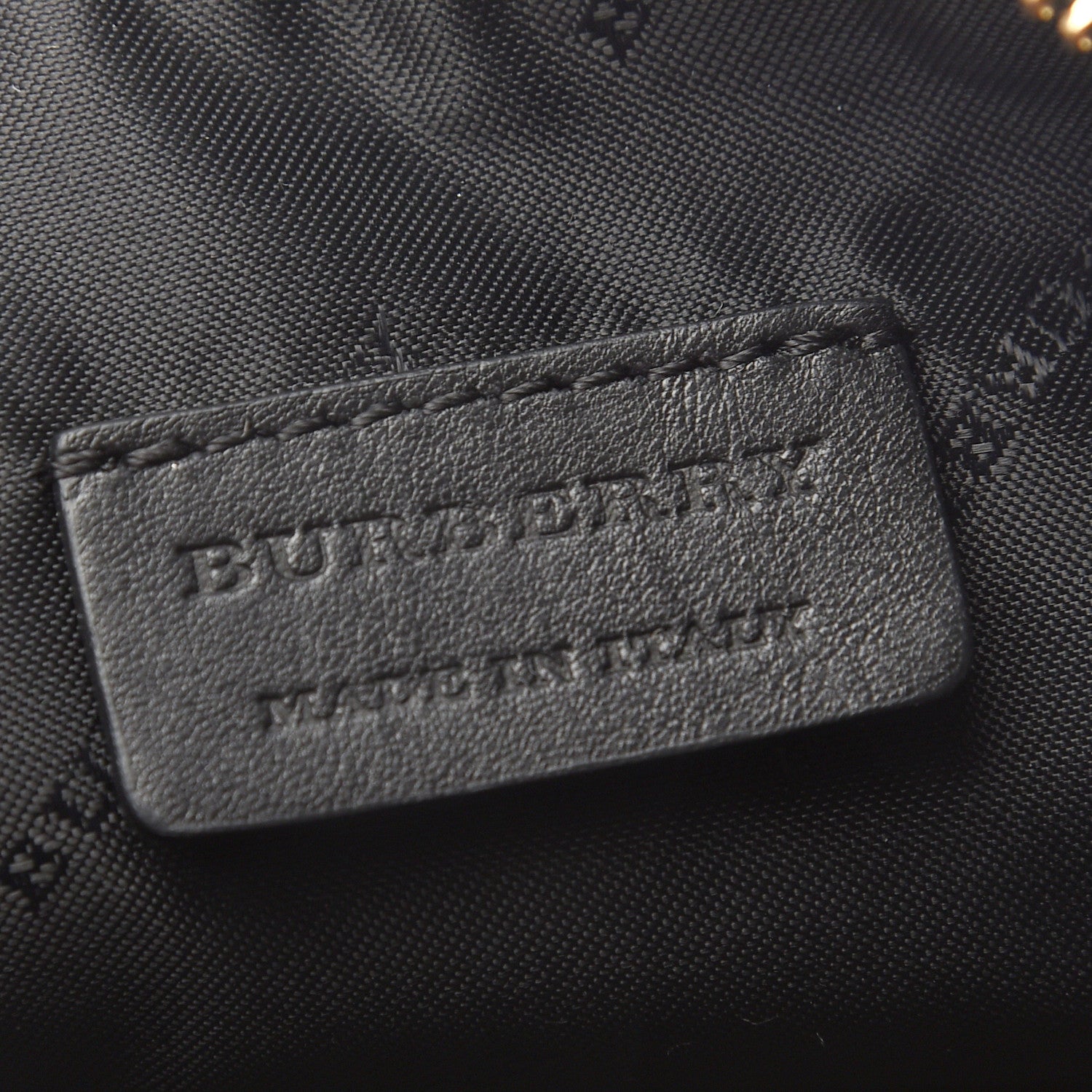 Burberry House Check Sequin Peyton Pouch Bag Gold Black 8 of 9