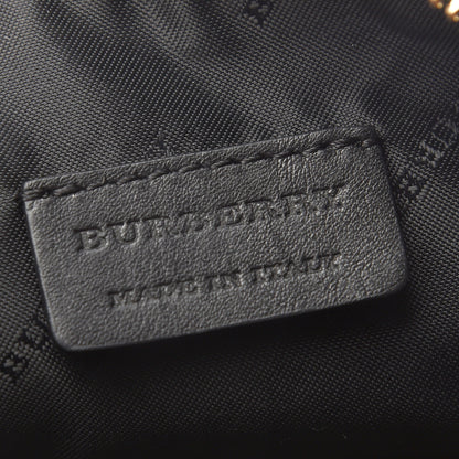 Burberry House Check Sequin Peyton Pouch Bag Gold Black 8 of 9