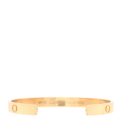 Cartier 18K Yellow Gold LOVE Cuff Bracelet 17 2 of 3