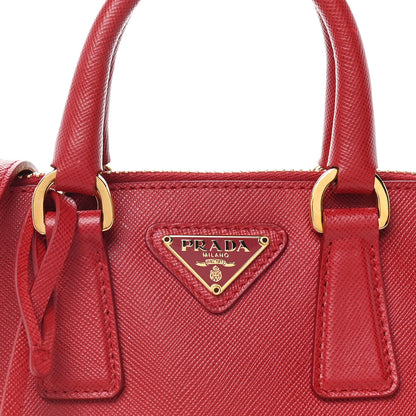 Prada Saffiano Lux Mini Promenade Tote Fuoco 7 of 10