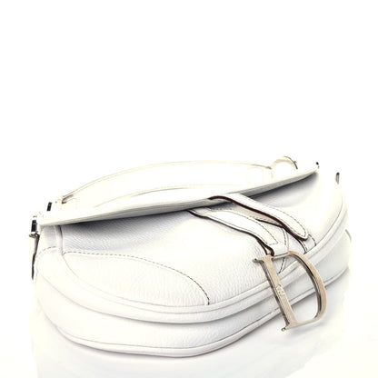 Christian Dior Calfskin Saddle Bag White 4 of 9