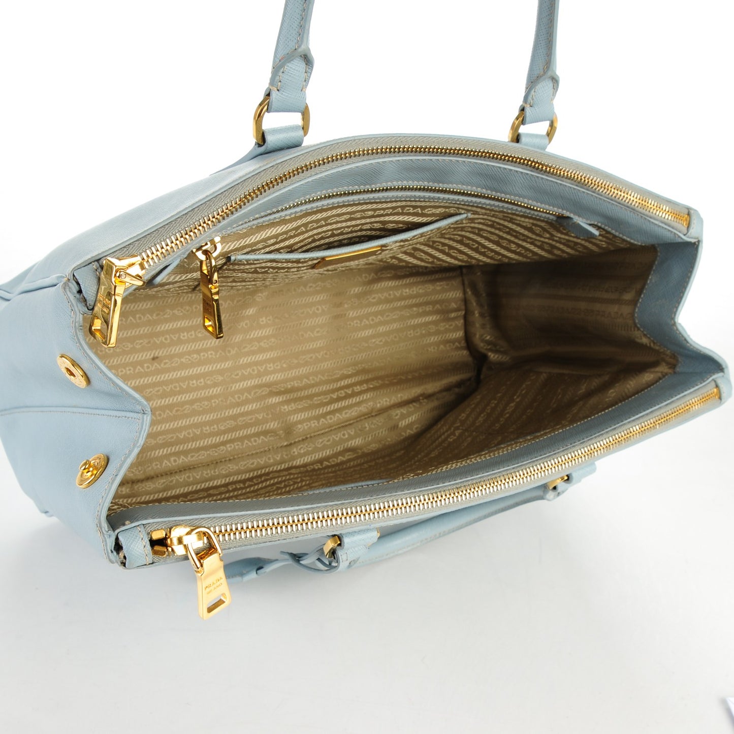 Saffiano Large Galleria Double Zip Tote Astrale