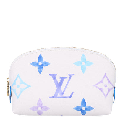 Louis Vuitton Monogram Giant By The Pool Cosmetic Pouch PM Blue 1 of 9
