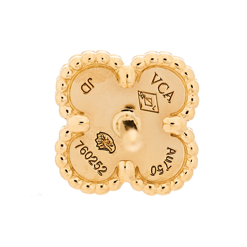 18K Yellow Gold Mother of Pearl Sweet Alhambra Earrings
