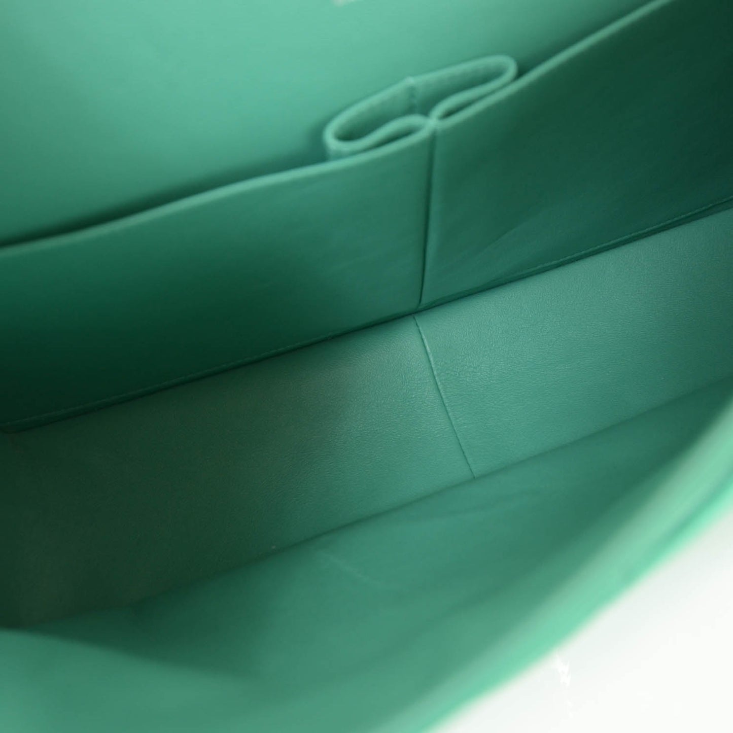 Lambskin Maxi Double Flap Menthe Green