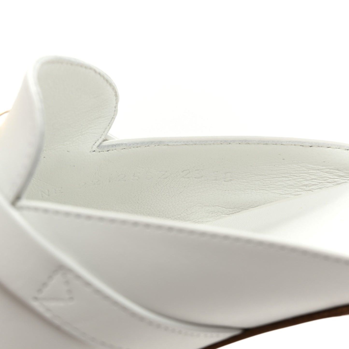 Calfskin Oz Mules 36 White