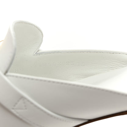 Hermes Calfskin Oz Mules 36 White 8 of 10