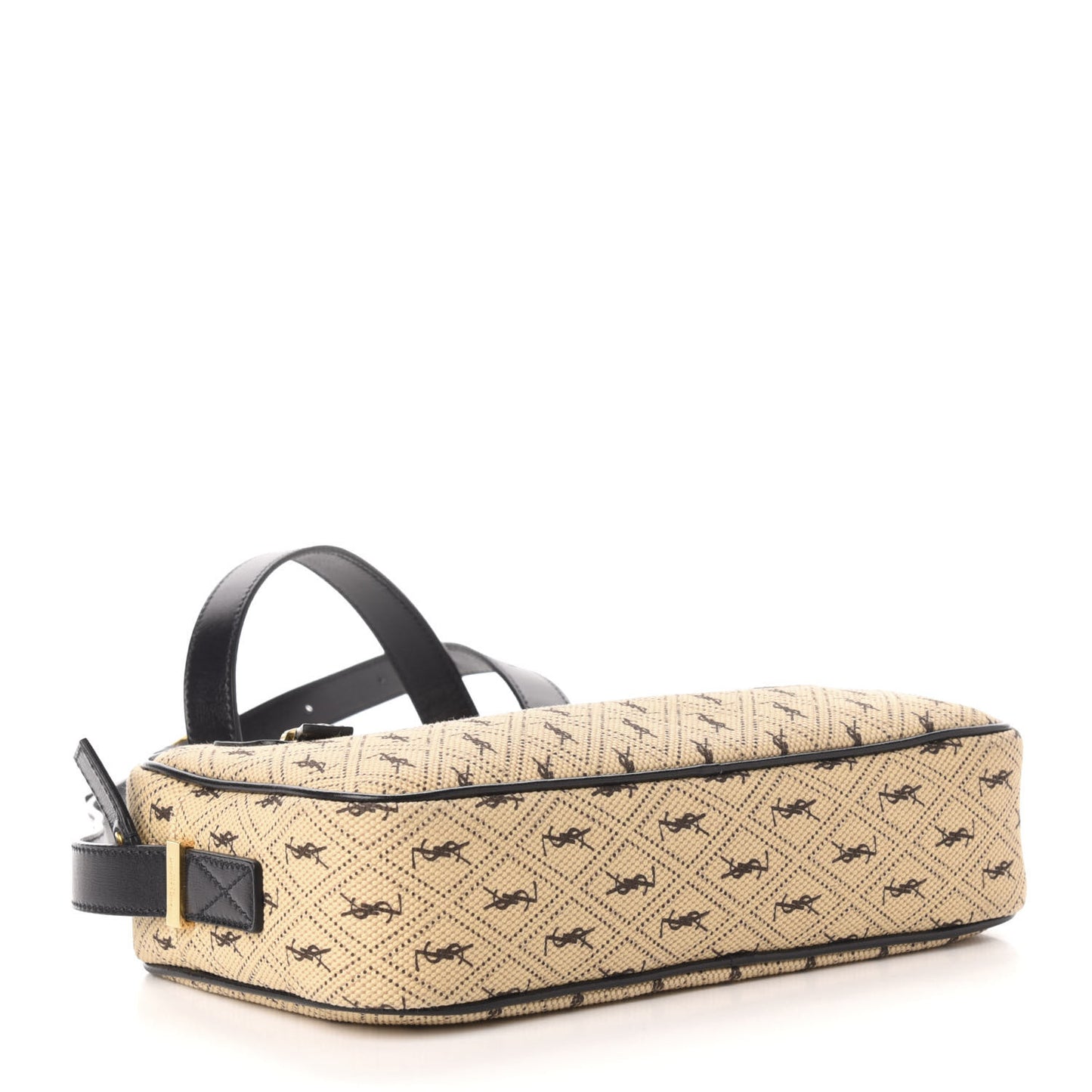 Canvas Monogram All Over Camera Bag Beige