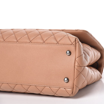 Chanel Caviar Quilted Small Coco Handle Flap Camel 6 of 10