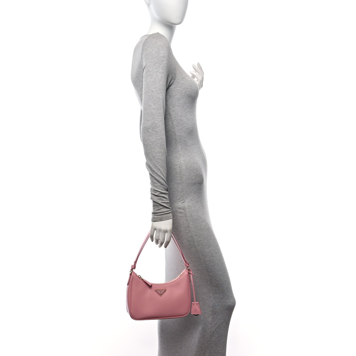 Saffiano Lux Mini Re-Edition Shoulder Bag Petalo