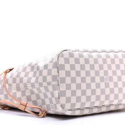 Louis Vuitton Damier Azur Neo Neverfull MM Rose Ballerine 7 of 10