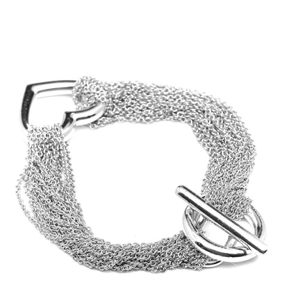 Tiffany Sterling Silver Heart Mesh Bracelet 3 of 4
