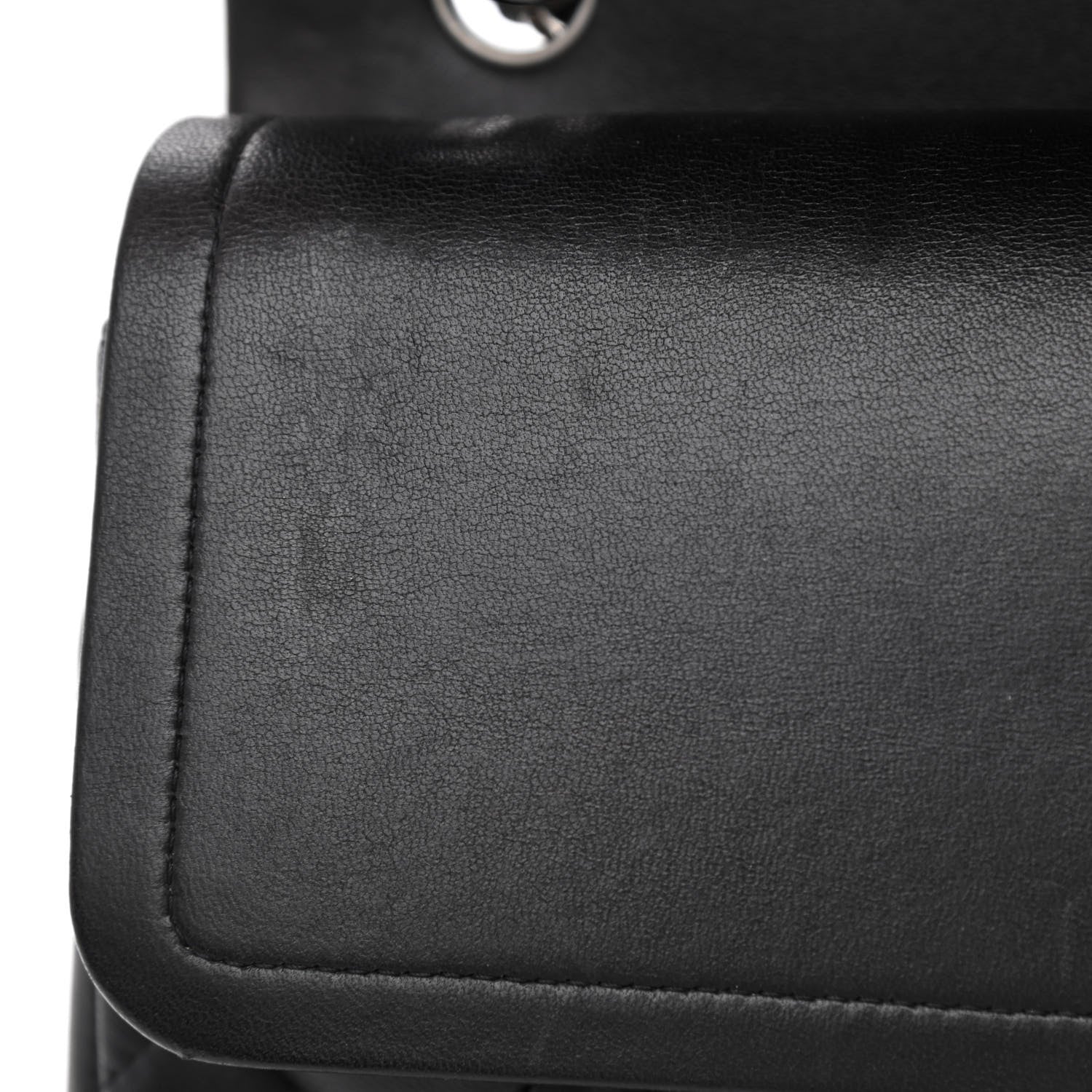 Chanel Lambskin Quilted Jumbo Double Flap Black 15 of 17