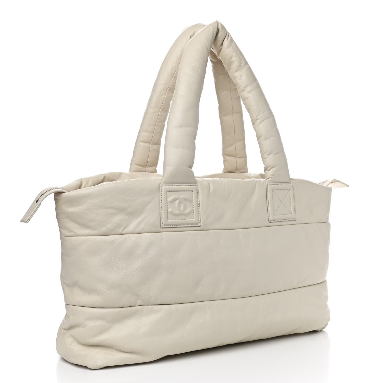 Chanel Lambskin Coco Cocoon Large Reversible Tote White 2 of 4