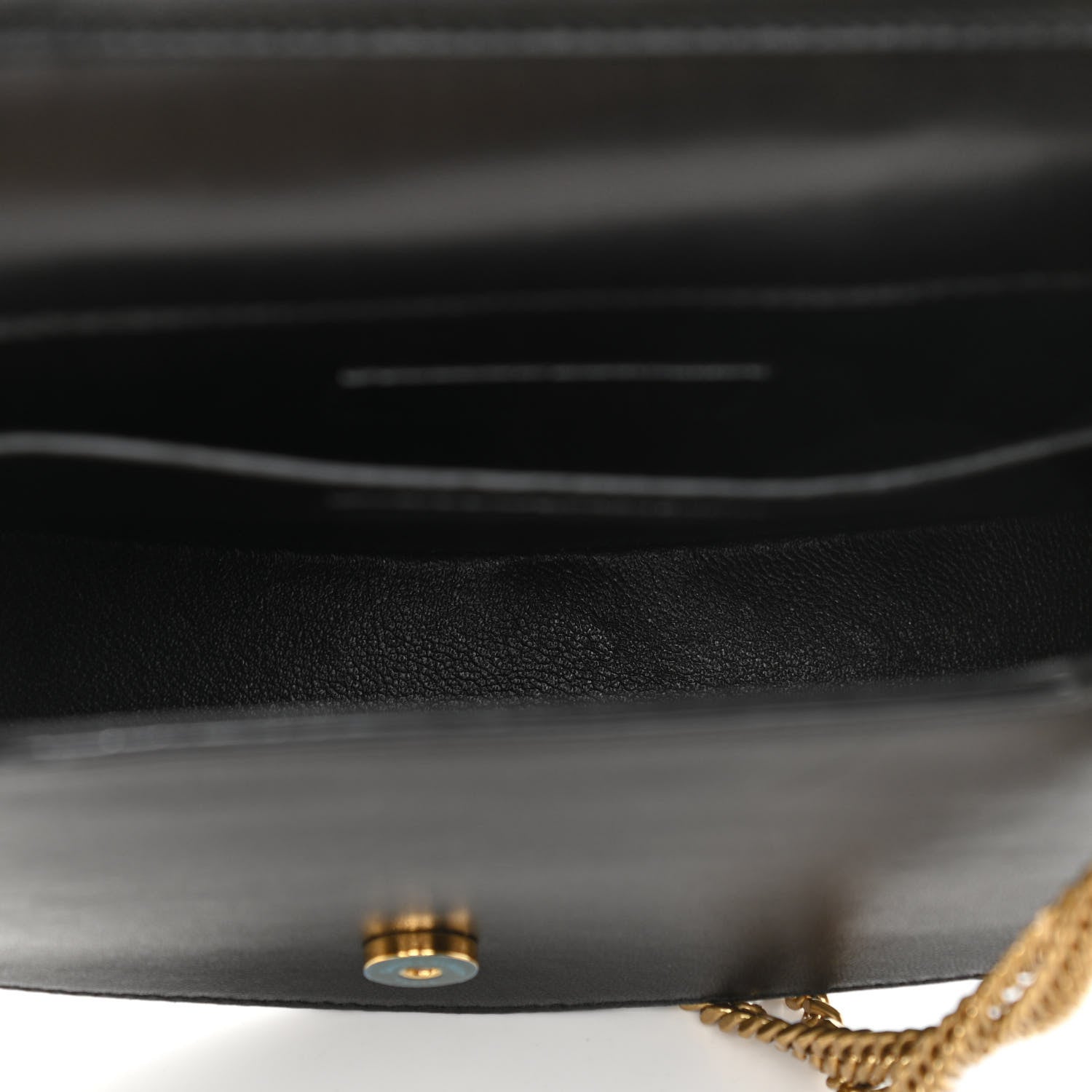 Saint Laurent Lamskin Chrissie Chain Shoulder Bag Black 5 of 11