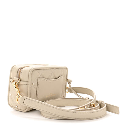 Marc Jacobs Calfskin Quilted Pearl The Softshot 17 Crossbody Oatmilk 3 of 10