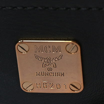 MCM Coated Canvas Claudia Studs Crossbody Bag Black 6 of 8