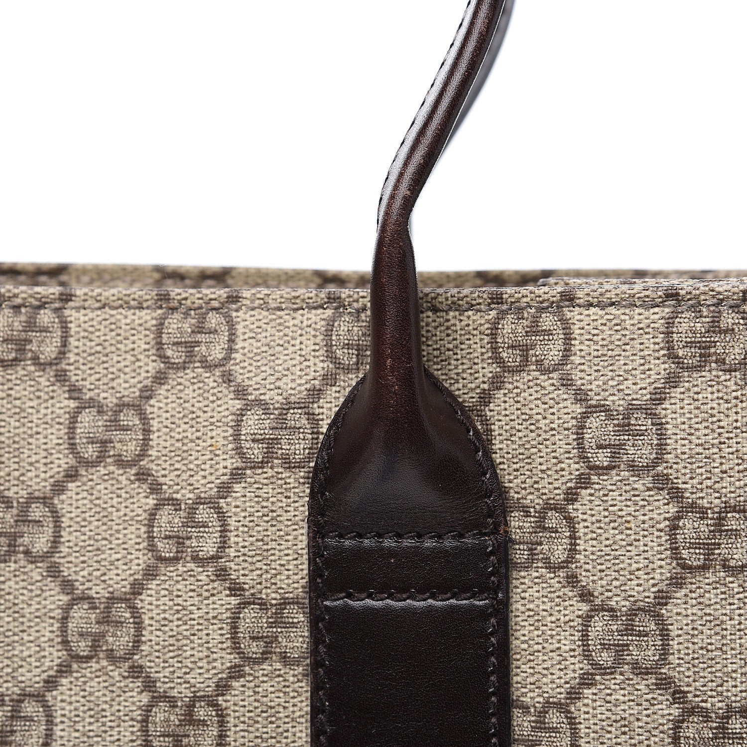 Gucci GG Plus Monogram Small Vertical Tote Dark Brown 12 of 13