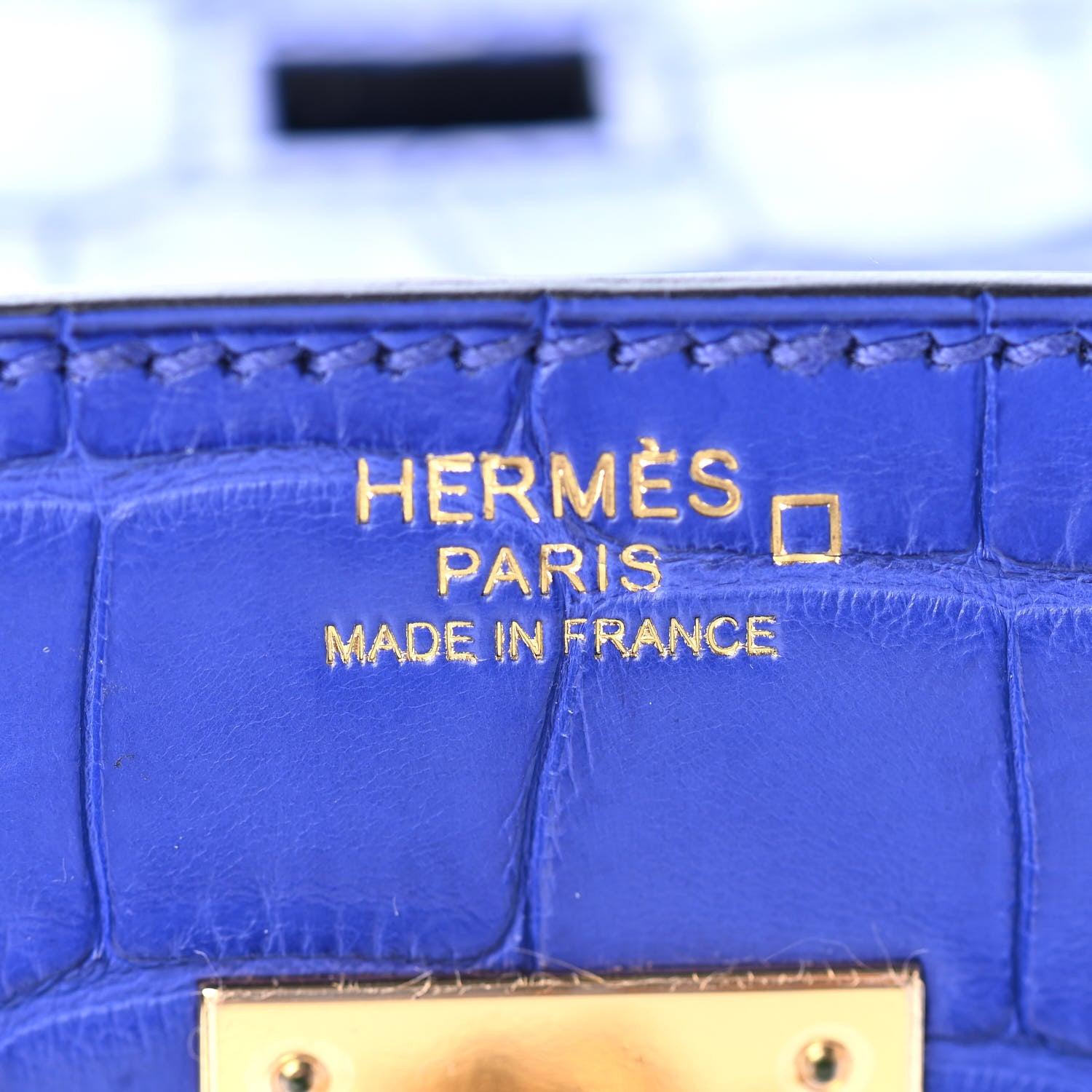 Hermes Matte Alligator Birkin 30 Bleu Electrique 21 of 32