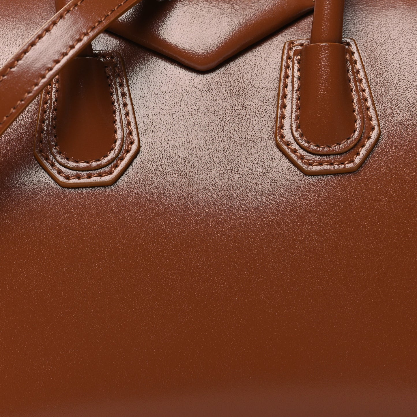 Shiny Lord Calfskin Mini Antigona Tan