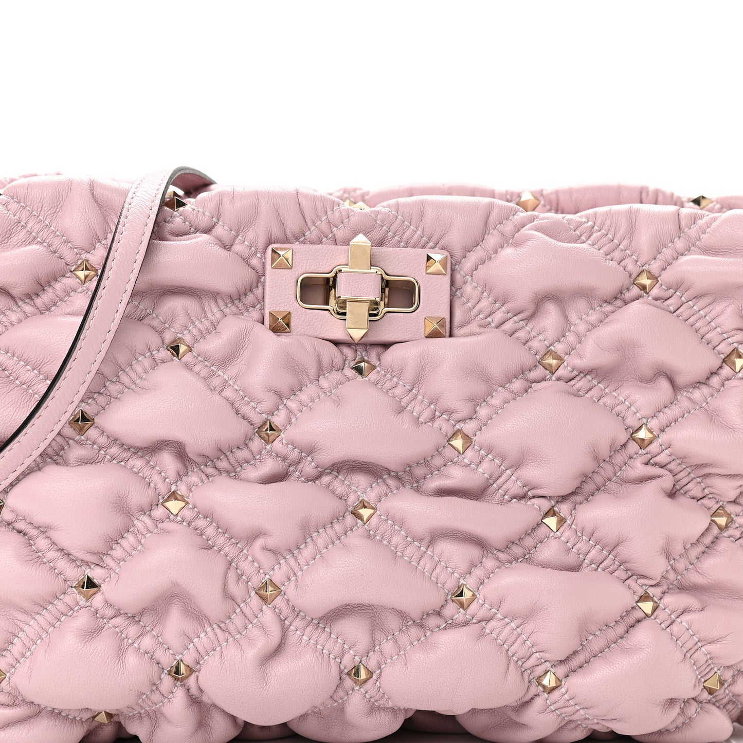 Nappa Spikeme Clutch Rose Quartz