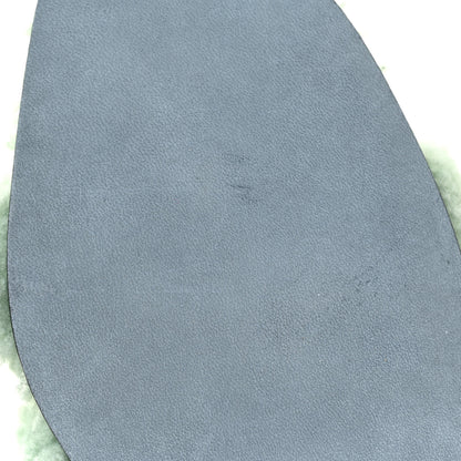 Hermes Woolskin Oran Sandals 38 Vert D'Eau 7 of 12