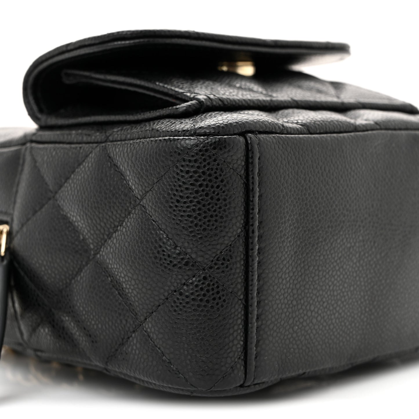 Caviar Quilted CC Mini Classic Backpack Black