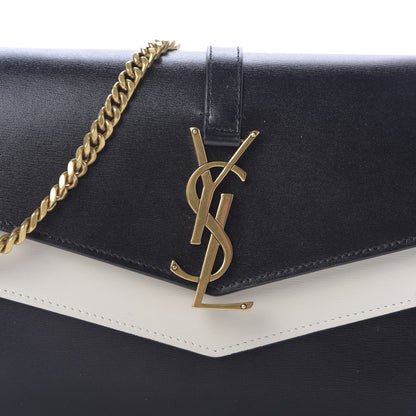 Saint Laurent Smooth Calfskin Monogram Sulpice Chain Wallet Black Crema Soft 8 of 11