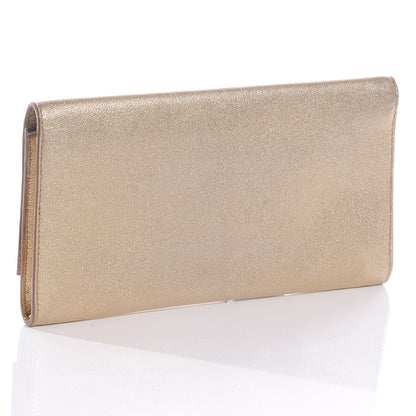 Saint Laurent Leather Belle de Jour Clutch Gold 3 of 7