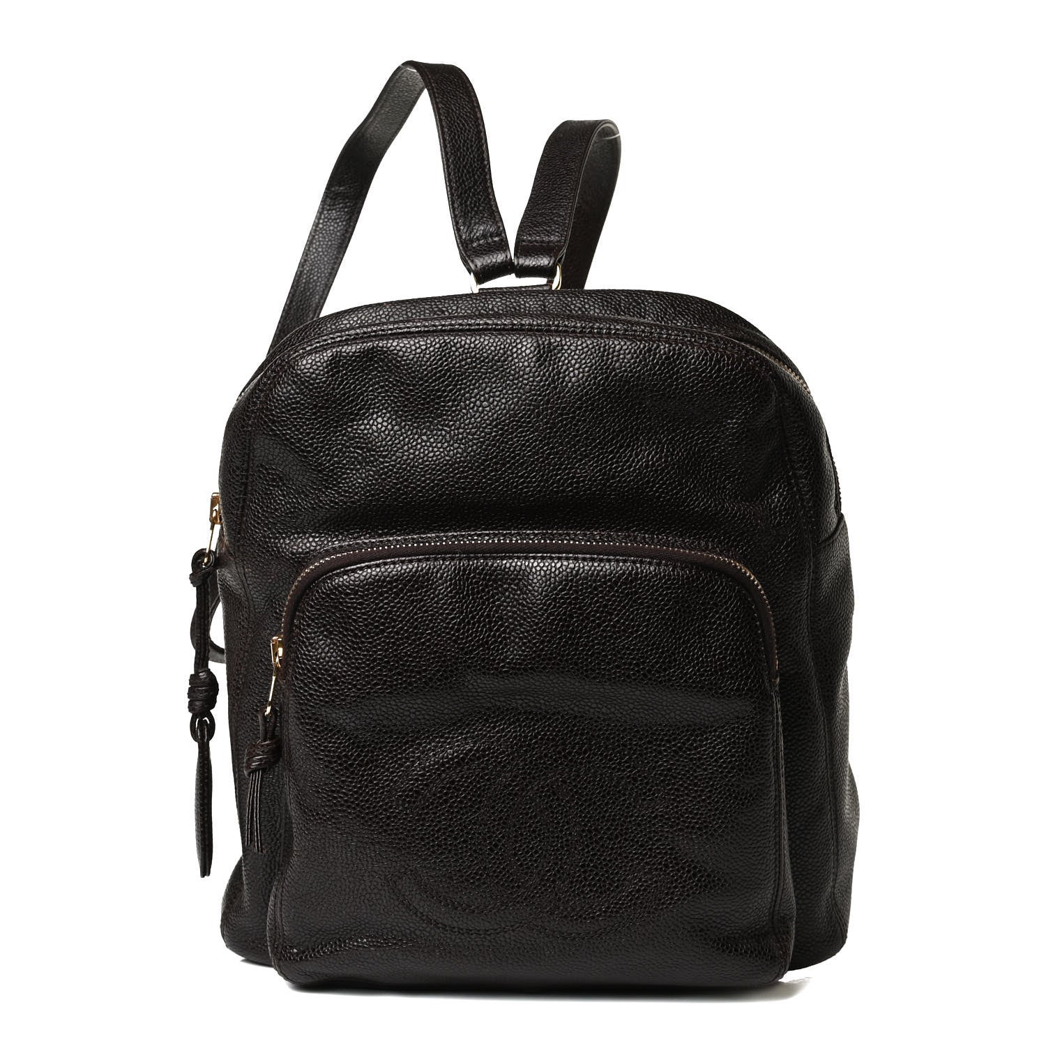 Chanel Caviar CC Backpack Brown 1 of 11
